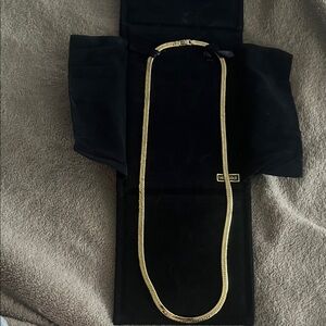 14k Gold Herringbone Necklace